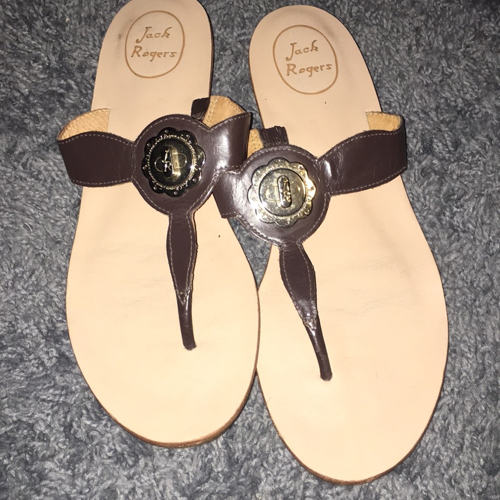Jack Rogers slip on sandals
